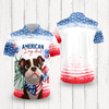 Personalized America Dog Dad Polo Shirt LM32 899113