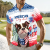 Personalized America Dog Dad Polo Shirt LM32 899113