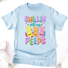Custom Name Chillin With My Peeps Comfort Shirt Gift For Family TH10 898481