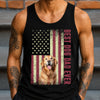 Best Dog Dad Ever Upload Photo Dog US Flag Tanktop HA75 921574