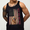 Best Dog Dad Ever Upload Photo Dog US Flag Tanktop HA75 921574