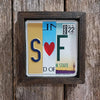 Personalized Initial Letter License Plate Sign - Gift For Wedding, Couple, Birthday, Gift for Him HO82 903360