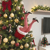 Animated Christmas Legs Tree Decoration, Funny Kicking Holiday Decor LM32 670001