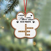 Personalized A House Is Not A Home Without Paw Prints Wooden Ornament LM32 895967