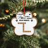 Personalized A House Is Not A Home Without Paw Prints Wooden Ornament LM32 895967