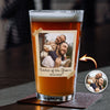 Custom Photo Father Of the Bride Or Groom Vintage Beer Glass - Gift For Dad, Father's Day HO82 902316