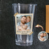 Custom Photo Father Of the Bride Or Groom Vintage Beer Glass - Gift For Dad, Father's Day HO82 902316