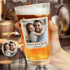 Custom Photo Father Of the Bride Or Groom Vintage Beer Glass - Gift For Dad, Father's Day HO82 902316