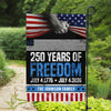 Custom Family Name 250 Years Of Freedom 1776-2026 Garden Flag LM32 895371