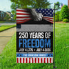 Custom Family Name 250 Years Of Freedom 1776-2026 Garden Flag LM32 895371