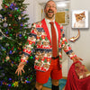 Custom Cat Photo With Christmas Pattern Family Men's Suits HO82 900430