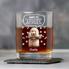 Custom Photo Life Would Be Boring Without Me Dog Cat Print Rock Glass HA75 892394