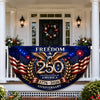 USA Eagles 250th Anniversary Semiquincentennial 1776-2026 Non-Pleated Fan Flag HO82 902822