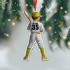 Custom Name Kid Baseball Player Personalized Acrylic Ornament HA75 897872