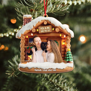 Custom Photo You & Me And The Dog - Personalized 3D Effect Acrylic Ornament LM32 895959
