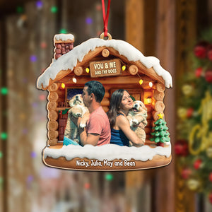 Custom Photo You & Me And The Dog - Personalized 3D Effect Acrylic Ornament LM32 895959