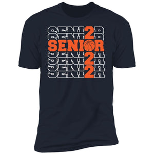 GeckoCustom #680205 Senior 2022 Basketball Sweatshirt Premium Tee / Midnight Navy / X-Small