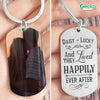 GeckoCustom And They Lived Happily Ever After Valentine Couple Metal Keychain HN590 No Gift box / 1.77" x 1.06"