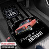 GeckoCustom Car mats Personalized Gift, Upload photo classic car, Flag USA Custom name & year, HN590