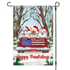 GeckoCustom Christmas Happy Pawlidays Truck Car Dog Cat Garden Flag 12"x18"