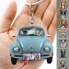 GeckoCustom Classic Car Loss Dog Keychain, Custom Acrylic Keychain HN590