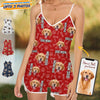 GeckoCustom Custom Dog Photo Sleeveless Romper K228 888994