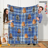 GeckoCustom Custom Face Photo With Accessories Pattern Blanket T286 HN590