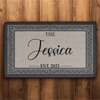 GeckoCustom Custom Family Welcome Doormat 30x18 inch - 75x45 cm