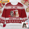 GeckoCustom Custom Photo Cat Parent Cat AOP Ugly Sweatshirt N304 HN590