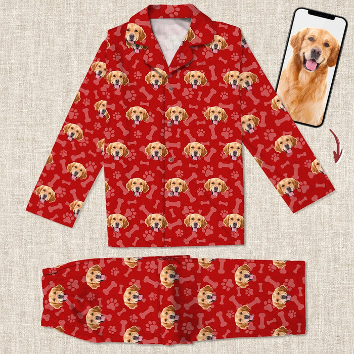 GeckoCustom Custom Photo Dog Cat Pajamas Christmas Gift K228 HN590 For Adult / Combo Shirt And Pants (Favorite) / XS