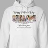 GeckoCustom Custom Photo Happy Father's Day Only The Best Dads Get Promoted Bright Shirt N304 889030 Pullover Hoodie / Sport Grey Color / S