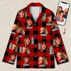 GeckoCustom Custom Photo Human Face For Bestie Pajamas Christmas Gift K228 HN590 For Adult / Only Shirt / XS