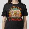 GeckoCustom Custom Photo I Like Cats And Maybe 3 People Shirt N304 889159 Basic Tee / White / S