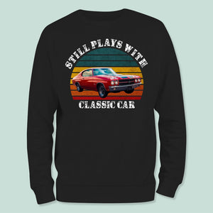 GeckoCustom Custom Photo Still Plays With Cars Vintage Car Shirt N304 HN590