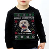 GeckoCustom Custom Photo Ugly Christmas Ya Filthy Animal Dog Cat Sweatshirt, Dog Lover Sweater Christmas For Kids