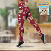 GeckoCustom Custom Photo With Accessory Pattern Cat Lover Legging Set T368