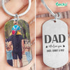 GeckoCustom Dad We Love You Family Metal Keychain HN590 No Gift box / 1.77" x 1.06"