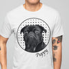 GeckoCustom Dog Cat Face Photo Shirt, Custom Dog Photo Light Color T Shirt SG02 Unisex T-Shirt / Sport Grey / S