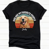 GeckoCustom Dogs Are My Favorite People Vintage Retro Photo Shirt, Personalized Custom Photo Shirt H458