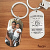GeckoCustom Father And Son Best Friends For Life Family Metal Keychain HN590 With Gift Box (Favorite) / 1.77" x 1.06"