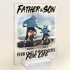 GeckoCustom Father & Child Riding Partners For Life Family 888238 Acrylic Frame, HN590