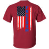 GeckoCustom Freedom Flag 4th of July Shirt H374 Basic Tee / Cardinal / S
