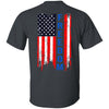 GeckoCustom Freedom Flag 4th of July Shirt H374 Basic Tee / Dark Heather / S