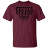 GeckoCustom Graduation Class of 2022 Senior Drip Shirt Basic Tee / Maroon / S