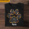GeckoCustom Halloween Paw Print Dog Shirt N304 HN590
