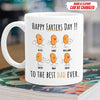 GeckoCustom Happy Farter's Day To The Best Dad Ever Family Coffee Mug, HN590