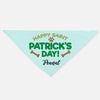 GeckoCustom Happy St. Patrick's Day Bandana Personalized Dog Cat Pet Bandana C620