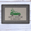 GeckoCustom Happy St. Patrick's Day Personalized Doormat 24x16 inch - 60x40 cm