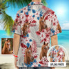 GeckoCustom Horse American Flag Hawaiian Shirt, Upload Photo T368 HN590