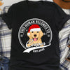 GeckoCustom Human Belongs Christmas Personalized Custom Photo Dog Shirt Dark C471